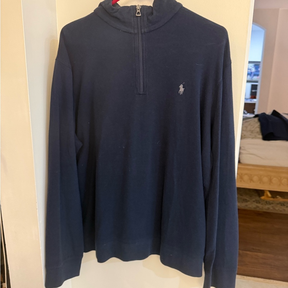 Polo Ralph Lauren Dark Blue Zip-Up Sweater
